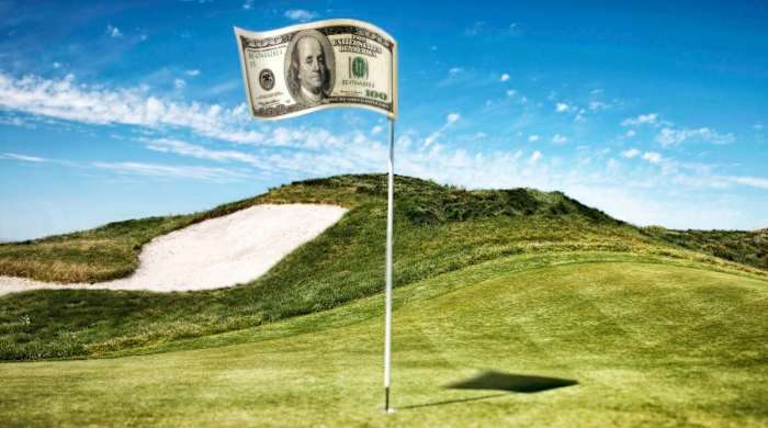 Illustration for Bad Takes Week story about PGA Tour players and gambling